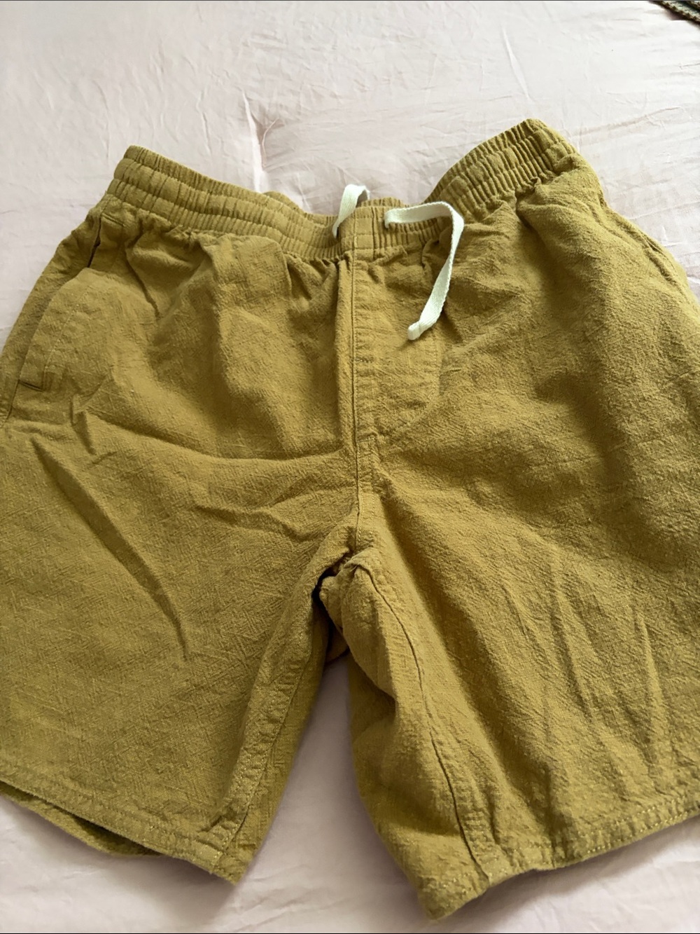 Rhythm. Men's Mustard Drawstring Athletic Shorts